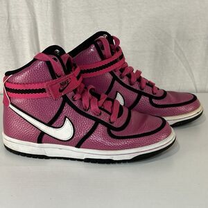 Nike Vandal High Supreme Vintage 314674-602 Pink White Black Youth Girls Sz 5Y